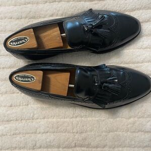 Johnston & Murphy Black Tassel Loafers